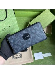 Gucci Zip around wallet with Interlocking G 673003 black HY21349DI37