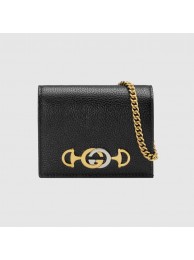 Gucci Zumi Card Holder 570660 Black HY1370nB26