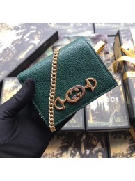 Gucci Zumi Card Holder 570660 green HY26395dV68