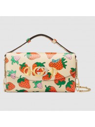 Gucci Zumi Strawberry print mini bag 564718 HY7249Oq54