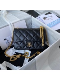 High Imitation Chanel Flap Lambskin small Shoulder Bag AS3114 black HY5057bg96