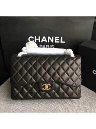 High Imitation Chanel Flap Shoulder Bags Black Original Lambskin Leather CF1113 Glod HY11627bg96