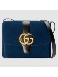 High Imitation Gucci Arli medium shoulder bag 550126 Dark blue HY21117bg96