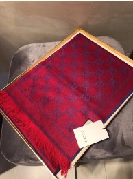 High Imitation Gucci OBLIQUE STOLE IN WOOL AND CASHMERE GG55620 rose&blue HY2867bg96