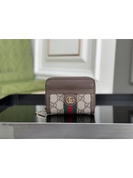 High Imitation Gucci Ophidia GG card case wallet 658552 brown HY17832bg96