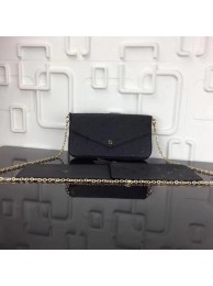 High Imitation Louis Vuitton Monogram Empreinte POCHETTE FELICIE M64065 Black HY5422bg96