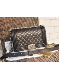 High Quality Boy Chanel Original Lambskin Leather Flap Shoulder Bag A67086 Black HY7957BH97