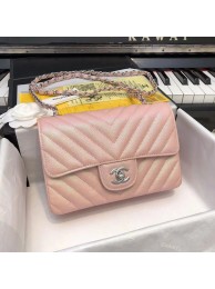 High Quality Chanel 2.55 Series Flap Bag Leather Rose gold A1116CF Silver HY8811pR54