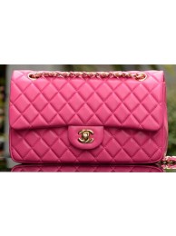 High Quality Chanel 2.55 Series Flap Bag Rose Sheepskin Leather A37586 Gold HY15016pR54