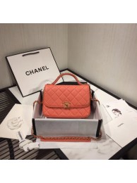 High Quality Chanel flap bag leather & Gold Metal AS0970 light pink HY26331pR54