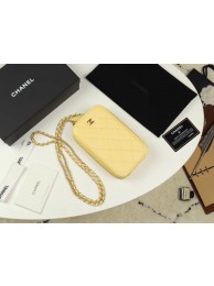 High Quality Chanel Grained Calfskin & Gold-Tone Metal A70655 yellow HY2971pR54