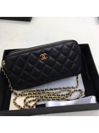 High Quality Chanel Shoulder Bag Black Sheepskin Leather CHA6845 Gold HY24017BH97