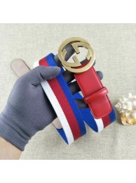 High Quality Gucci 40mm Leather Belt GG57560 Red HY14527BH97