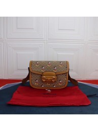 High Quality Gucci Disney x Mickey Mouse Small Shoulder Bag 602204 Brown HY14651pR54