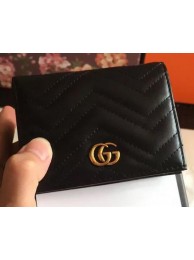 High Quality Gucci GG Marmont Card Case 443125 Black HY25842BH97