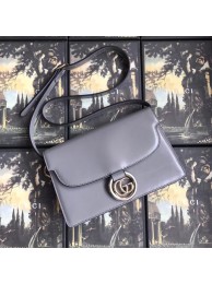 High Quality Gucci GG Original Leather Shoulder Bag 589474 Grey HY14892BH97