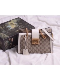High Quality Gucci original Padlock shoulder bag 498156 white HY24871pR54
