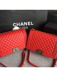 High Quality Imitation Boy Chanel Flap Bags Original Sheepskin Leather A67088 Red HY14771wn47