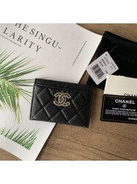 High Quality Imitation Chanel card holder Calfskin AP2737 black HY22801wn47