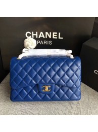 High Quality Imitation Chanel Flap Shoulder Bags Blue Original Lambskin Leather CF1113 Glod HY386Vu82