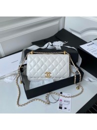 High Quality Imitation CHANEL Lambskin Flap Shoulder Bag AP2289 white HY20096Vu82