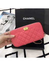 High Quality Imitation Chanel mini Shoulder Bag Cannage Pattern A94452 Pink HY171wn47