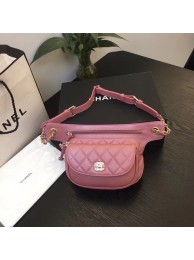 High Quality Imitation Chanel Original Leather Belt Bag Red SA0814 Gold HY10606Vu82