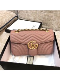 High Quality Imitation Gucci GG Marmont Original Leather matelasse shoulder bag 443497 HY13311wn47