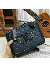High Quality Replica Chanel Calfskin Leather Shoulder Bag 6070 Blue HY22089aR54