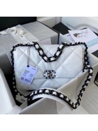 High Quality Replica CHANEL Lambskin 19 Flap Bag AS1160 AS1161 black&white HY6029aR54