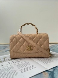 Hot Chanel mini flap bag with top handle AS2478 Apricot HY11509io40