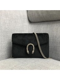 Hot Gucci Dionysus GG velvet mini chain wallet 401231 black HY26839io40