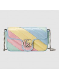 Hot Gucci GG Marmont super mini bag 476433 Multicolored pastel HY20170cT87