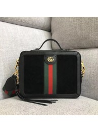 Hot Gucci Ophidia small shoulder bag 550622 Black suede HY15425cT87