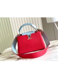 Hot Louis Vuitton CAPUCINES BB M48865 red&sky blue HY16254io40
