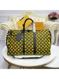 Hot Louis Vuitton KEEPALL BANDOULIERE 50 M45069 yellow HY1506Nm85