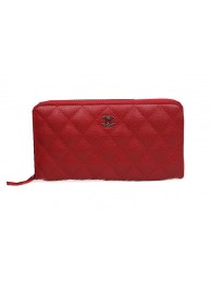 Hot Replica Chanel Matelasse Zip Around Wallet Cannage Pattern A50097 Red HY8084wR89