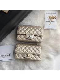 Hot Replica Chanel mini flap bag Grained Calfskin A1116 gold HY11369wR89
