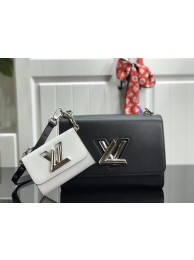 Hot Replica Louis vuitton original epi leather TWIST MM M50280 black&white HY2244wR89