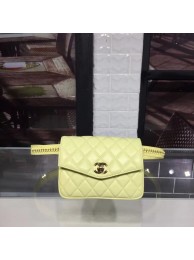 Imitation 1:1 Chanel Original waist pack Sheepskin 4771 lemon HY19838LT32