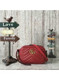 Imitation 1:1 Gucci GG Marmont Matelasse Mini Shoulder Bag 448065A Red HY15823LT32