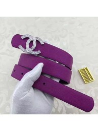 Imitation AAA Chanel 30mm Leather Belt CH5235 Purple HY23578RP55