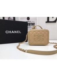 Imitation AAA Chanel Cosmetic Bag Original Cannage Pattern A93341 Apricot HY1313RP55