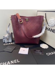 Imitation AAA Chanel hobo handbag AS0414 Burgundy HY16643RP55