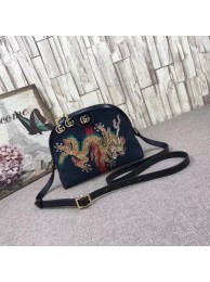 Imitation AAA Gucci Ophidia Small Shoulder Bag 499621 Blue HY8248RP55