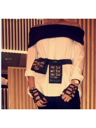 Imitation AAA Gucci Wallet Belt Bag GG2536 Black HY22643kf15