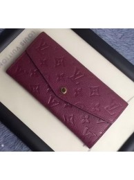 Imitation AAA Louis Vuitton Monogram Empreinte WALLET M60565 Purple HY3503RP55