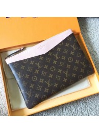 Imitation AAA Louis vuitton original Monogram Canvas DAILY POUCH M62048 light pink HY26133RP55