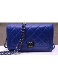 Imitation Boy Chanel mini Flap Bags Bright Cannage Pattern A33815 Blue HY13339ye39