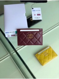 Imitation Chanel 19 Card sleeve AP0731 Burgundy HY3309lH78